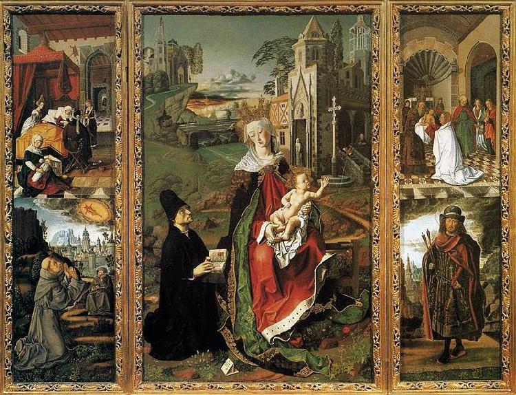 Bartolome Bermejo Retable of the Virgin of Montserrat Spain oil painting art